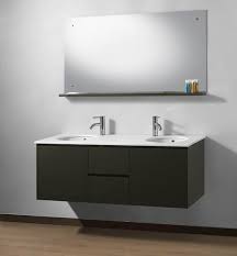 Take your bathroom to a whole new level by updating or replacing the vanity. Fellino 56 Wall Mounted Double Bathroom Vanity Set Gray Glossy Lacquer Free Shipping Modern Bathroom