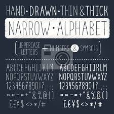 Thousands of parents and educators are turning to the kids' learning app that makes real learning truly fun. Hand Drawn Tall And Narrow Alphabet Uppercase Thin Letters On Leinwandbilder Bilder Rudiment Grossbuchstaben Ausrufezeichen Myloview De