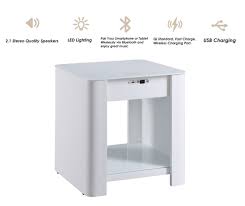 5 out of 5 stars with 1 ratings. Jual Furniture Jf406 Charging Speaker Bedside Cabinet Side Table