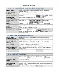 10 Change Request Formats Word Excel Pdf Templates Change Request Change Request