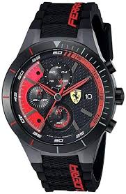 Luxury bazaar is the world's destination for luxury watches, jewelry, and accessories at the lowest prices anywhere! Amazon Com Ferrari Men S 0830260 Redrev Evo Analog Display Quartz Black Watch Watches