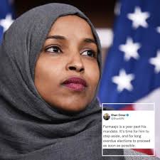 Ilhaan Omar ayaa sheegtay in Madaxweynaha waqtigiisi dhamaaday ee Farmaajo  la joogo xilligii uu xilka ka tegi lahaa. “Farmaajo sannad ayaa ka soo  wareegatay muddo xileedkiisa, waxaa la jooga xilligii uu xukunka