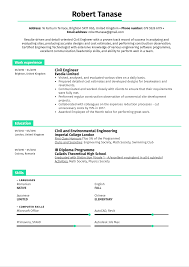 Civil Engineer Resume Example Kickresume