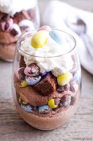 If breakfast for dessert is your jam, then try this recipe for crepes sake. Mini Eggs Easter Brownie Parfaits The Busy Baker