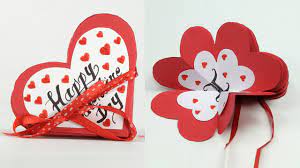 Homemade Valentine Card Diy Valentine Accordion Flip Card Youtube Valentines Cards Valentine Card Crafts Valentine Cards Handmade