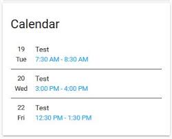 Lovelace Advanced Calendar Card Lovelace Frontend Home Assistant Community