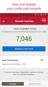 Bank Of America Screenshot Rewards Credit Cards Bank Of America Online Banking