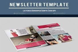 14 Printable Fashion Newsletter Template Psd And Indesign Newsletter Templates Print Templates Templates
