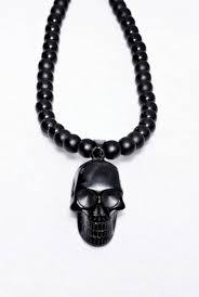Black Bead Necklace Mens Men S Black Skull Pendant Beaded Necklace Men S Matte Black Onyx Black Agate Gemstone Necklace Men S Mens Handmade Jewelry Mens Beaded Bracelets Mens Jewelry