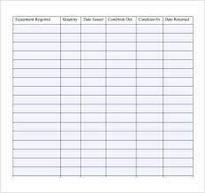 Free 14 Sample Equipment Sign Out Sheet Templates In Pdf Ms Word Excel