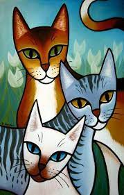 Valentine Cats Google Search Peinture De Chat Peinture Chat Pinterest Peinture