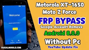 Solution to bypass remove frp google account verification for samsung galaxy j5 2016 running nougat 7.1.1 under binary u2 without computer read full article . Motorola Z Force Xt 1650 Frp Bypass Without Pc Android 8 0 Youtube Update Fix 100 Done Faisal Mobile