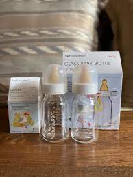 2 Natursutten Anti Colic Baby Bottles In Glass And 2 Brand New Bottles Nipples Babies Kids Nursing Feeding Breastfeeding Bottle Feeding On Carousell