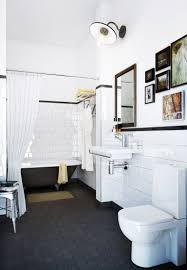 Black And White Hex Tile Bathroom Floor A Curated Collection Of Vintage Home Decor Is Coming To Cb2 And It Will Sell Out Bathroom Floor Tiles Black Bathroom Bathroom Flooring
