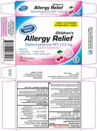 Allergy Relief Childrens Diphenhydramine Hcl Tablet