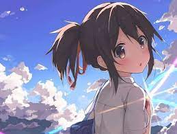 Anime picture original morikura en single long hair tall image blush fringe brown hair brown eyes holding payot upper body long sleeves blunt bangs lips gradient background portrait snowing looking down exhalation 869x1228 472544 en. Top 21 Anime Girl Characters With Brown Hair 2021 Hairstylecamp
