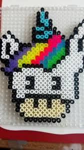 Mushroom Unicorn Perler Bead Mario Hama Beads Design Perler Beads Designs