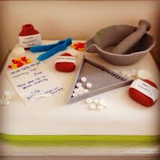 medical themed retirement cake torten