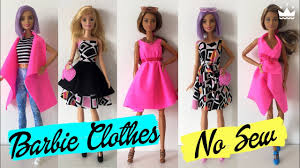 And if you don't want to miss my future barbie doll tutorials please subscribe my channel with the link below How To Make No Sew Barbie Clothes Dresses Skirt Top And Vest Compilation Youtube