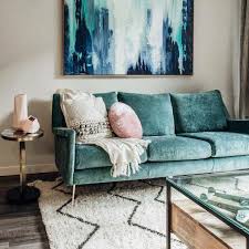 Carlo Mid Century Sofa Metal Legs Perfect Living Room Decor Teal Sofa Living Room Teal Couch Living Room