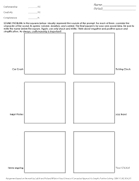 Visual Creativity Worksheet Sound Illustration Problem Adobe Education Exchange Photoshop Lessons Creative Worksheets Visual Literacy