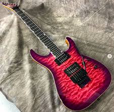 Esp Usa M Ii Ntb In Cranberry Sunburst Guitar Esp Guitars Electric Guitar