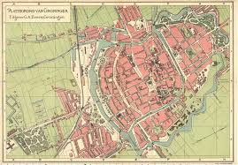 1905 Kaart Groningen Groningen Kaarten Plattegrond