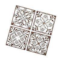 Deco 79 50035 metal wall decor set of 4. Deco 79 50035 Metal Wall Decor Set Of 4 Searchub