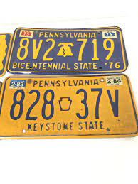 Vintage License Plates Rusty License Plates Vintage Car Tags Pennsylvania Illinois License Plate License Plates Vintage Car Tags In 2021 Vintage License Plates License Plate Plates