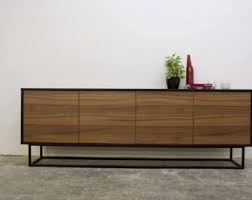 Midcentury Modern Sideboard Walnut And Black Mid Century Modern Sideboard Modern Sideboard Modern Buffets And Sideboards