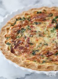 Spinach Bacon And Swiss Quiche Quiche Recipes Easy Spinach Quiche Recipes Quiche Recipes