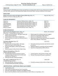 Resume nursing resume nursing student resume. Nursing Student Resume Baylor University Free Download
