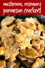 With its light and tender texture and layers of flakiness, it's no wonder why!) Pie Crust Crackers Savory Mushroom Rosemary Parmesan Crackers
