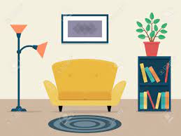When looking for an accent chair or dining chair, you will want to consider the following questions. Vector Illustration Of A Cozy Living Room Flat Design Furniture Royalty Free Cliparts Vectors And Stock Illustration Image 102950224