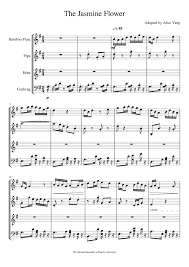 The Jasmine Flower Sheet Music For Violin Cello Viola Mixed Quartet Download And Print In Pdf Or Midi Free Sheet Music Musescore Com