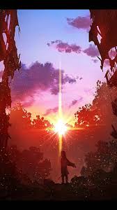 Image of anime background scene wallpaper sunset pretty calm peace. Sunset City Wallpaper By Arpeggi0 C7 Free On Zedge