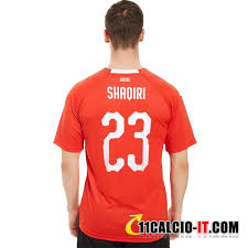 Vendita maglia svizzera, fornire maglie calcio personalizzate. Nuove Prima Maglia Svizzero Shaqiri 23 2018 19 Personalizzate