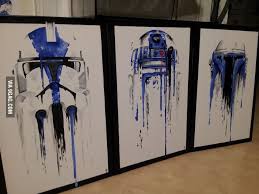 A Blue Hope Star Wars Painting Star Wars Art Star Wars Poster