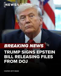 President Donald Trump signed the Epstein Files Transparency act into law  Wednesday, officially directing the Department of Justice to release all  unclassified records connected to Jeffrey Epstein. MORE:  https://www.newsnationnow.com/politics/trump ...
