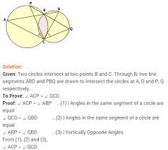 Ncert Solutions For Class 9 Maths Chapter 10 Circles Ex 10 5 Math Solutions Class