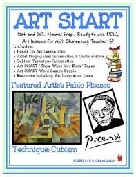 Pablo Picasso Cubism Art Smart Lesson Plan Art Activity Art History Art Activities Cubism Art Art Lesson Plans