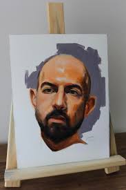 One of my little obsessions is Philosophy, so I decided to paint a portrait  of one of the most important Philosophers of the 20th century John Rawls.  Oil