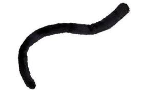 Turn the tail right side out and stuff. 1 Guests Make Their Own Tail Socks Stuffed With Newspapers Cat Costume Kids Black Cat Costumes Cat Costume Diy