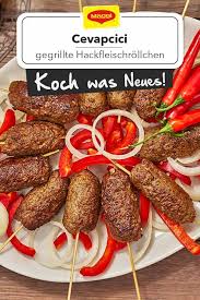 Cevapcici Hackfleischrollchen Rezept Rezepte Fingerfood Rezepte Lebensmittel Essen