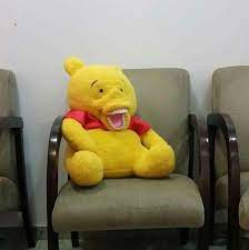 This Winnie The Pooh With Added Human Teeth For Some Ungodly Reason Pooh Winnie The Pooh Bootleg Toys