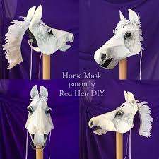 Horse Head Costume Mask Pattern Horse Head Horse Costumes Horse Mask