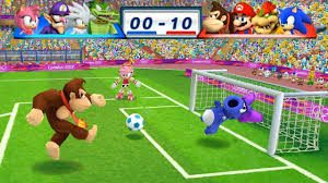Mario Sonic At The London 2012 Olympic Games Football Donkey Kong Mario Bowser And Sonic Youtube
