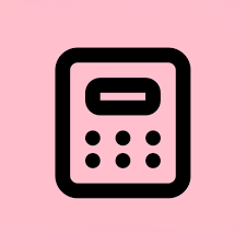 Pastel Pink Calculator Icon Aesthetic Iphone Wallpaper Widget Icon Pink