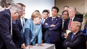 Angela dorothea kasner, better known as angela merkel, was born in hamburg, west germany, on july 17, 1954. Photo Shared By Angela Merkel Hints At Tension At G7 World News Sky News