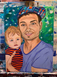 Airbrush Portraits of Loved Ones